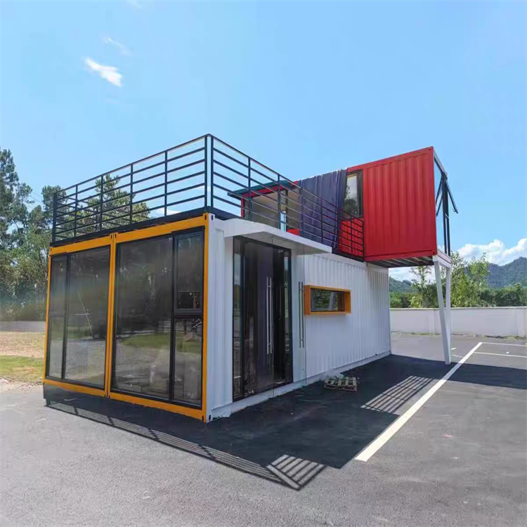 網(wǎng)紅集裝箱移動房辦公室簡易可拆卸工地家用住人活動板房玻璃房 - 愛